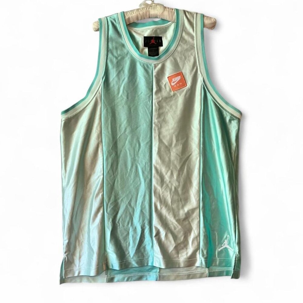 Nike Air Jordan Jumpman Classic Striped Athletic Basketball Jersey